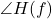 \angle H(f)